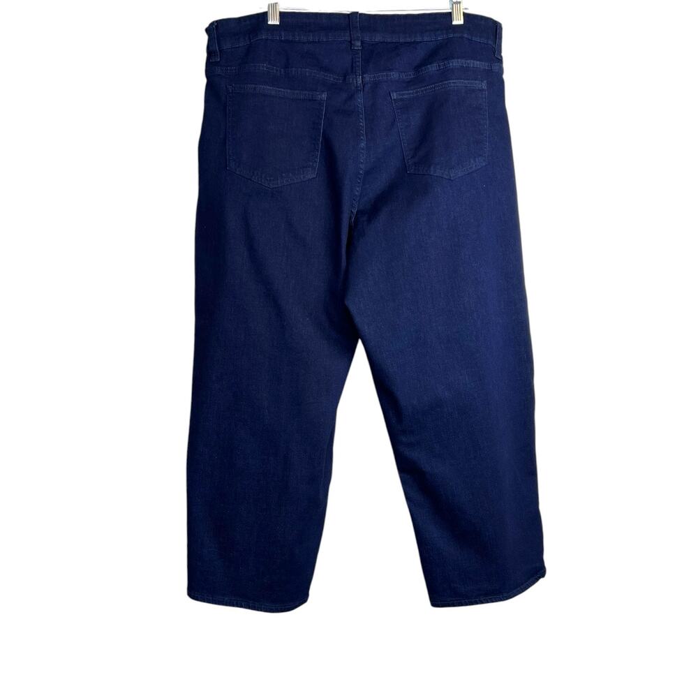 Universal Standard Donna High Rise Curve Straight Leg Jeans Dark Indigo Size 18 - Picture 5 of 13